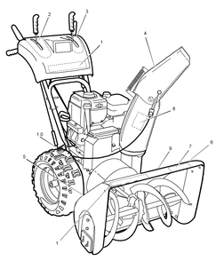 Part Location Diagram of 48X5618MA Murray Decal-Remote Chute Traction